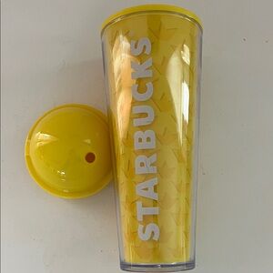 Starbucks Vibrant Yellow Tumbler with Lid